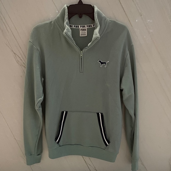 VS Pink - quarter zip sweatshirt - Picture 1 of 6
